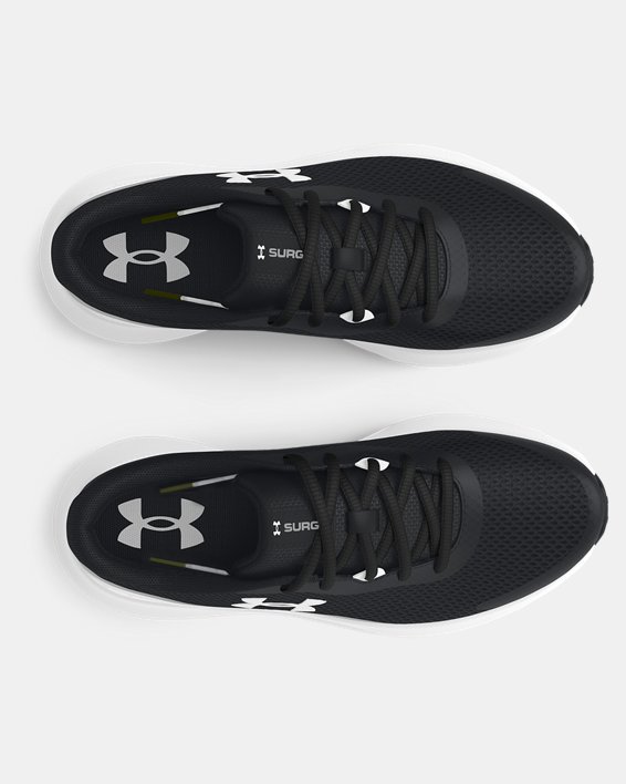 Boys' Grade School UA Surge 3 Running Shoes, Black, pdpMainDesktop image number 2